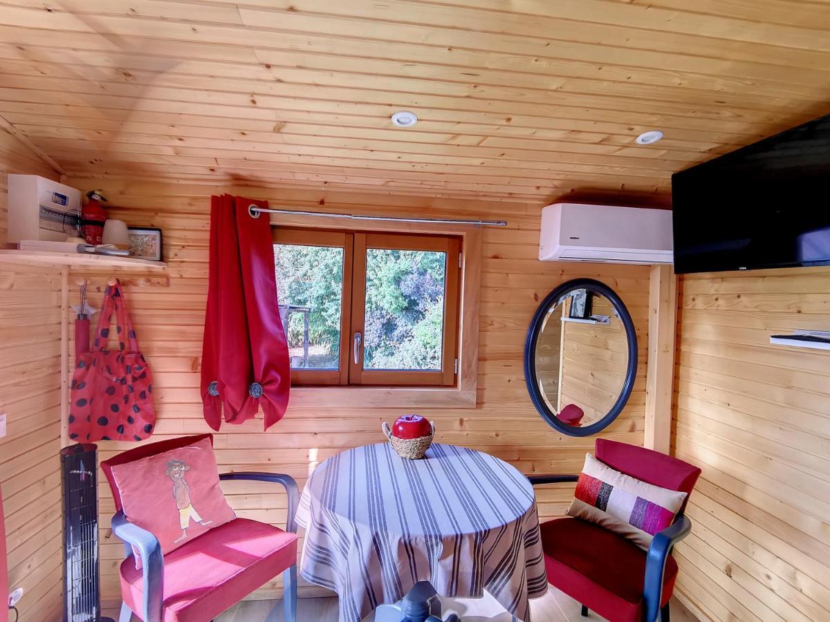 Maison d'hôtes La Roulotte Du Cagire - 4 Pers - Pyrenees à Villeneuve-de-Rivière Extérieur photo
