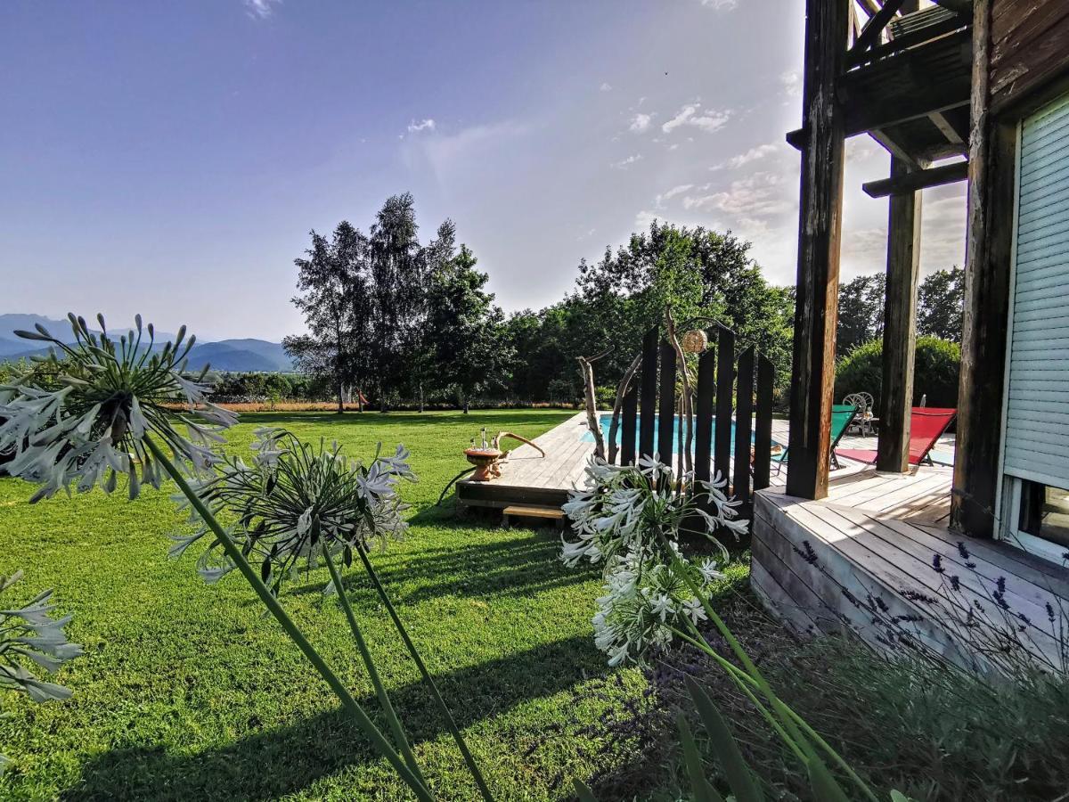 Maison d'hôtes La Roulotte Du Cagire - 4 Pers - Pyrenees à Villeneuve-de-Rivière Extérieur photo