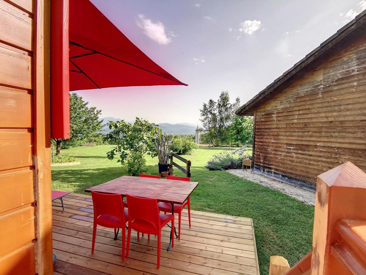 Maison d'hôtes La Roulotte Du Cagire - 4 Pers - Pyrenees à Villeneuve-de-Rivière Extérieur photo