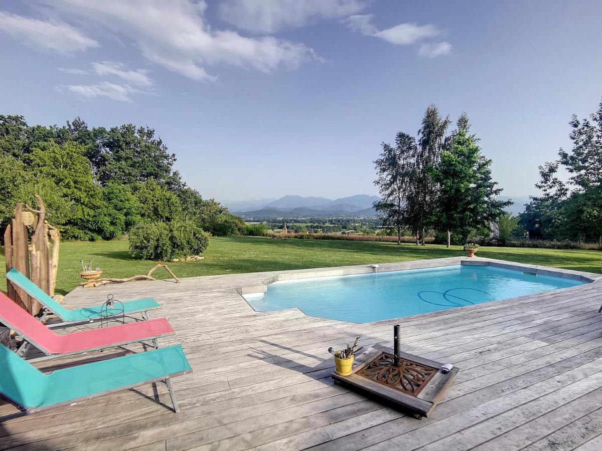 Maison d'hôtes La Roulotte Du Cagire - 4 Pers - Pyrenees à Villeneuve-de-Rivière Extérieur photo