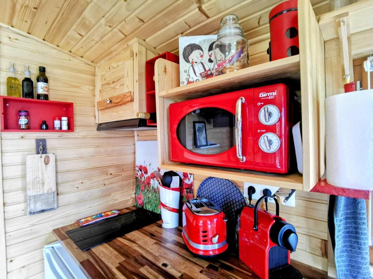 Maison d'hôtes La Roulotte Du Cagire - 4 Pers - Pyrenees à Villeneuve-de-Rivière Extérieur photo